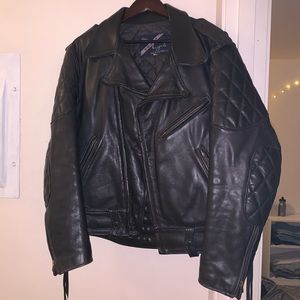 Vintage Leather Motorcycle Jacket
